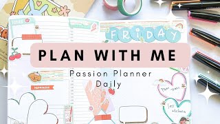 PLAN WITH ME Daily Planner Passion Planner 💕✨ planwithme pashfam [upl. by Dich]