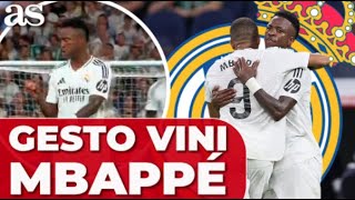 El GESTO de VINICIUS con MBAPPÉ en el PENALTI que ENAMORA al MADRIDISMO [upl. by Hairahs]