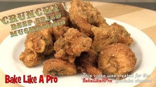 Deep Fried Mushrooms Recipe  Crispy Breaded Version [upl. by Urbain272]