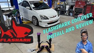 Flashark Racing Coilover Install amp Review [upl. by Osy]