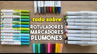 EL MUNDO DE LOS ROTULADORES  DIBUJANDO con ROTULADORES en papel kraft QuédateEnCasa y dibuja [upl. by Harihat757]