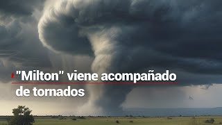 quotMiltonquot no está solo además de huracán hay cinco alertas de tornado en Florida [upl. by Yralam371]