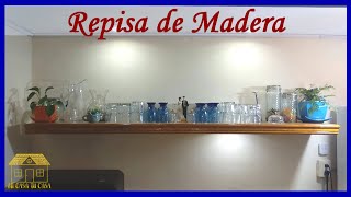 Como hacer Repisas de Madera para Pared  Repisas de Madera para Cocina  Repisas para Cocina [upl. by Enilatan541]