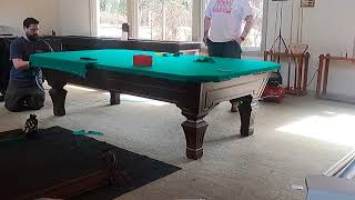 Pool Table ReFelt [upl. by Henghold]