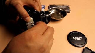 How to install a new internal lithium battery on a Minolta Maxxum 7000 [upl. by Gosnell]