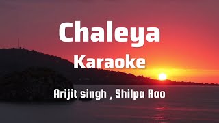 Chaleya Karaoke  Jawan  Unplugged Karaoke  With Lyrics  Arijit Singh  Trending Song [upl. by Essie288]