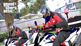 Escorting Ambulan Dibantu Anak Anak Motor GTA 5 Mod Polisi Indonesia [upl. by Aiciram]