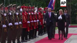 Erdogan arrives for two day visit to Croatia [upl. by Ariek]