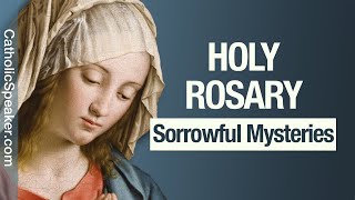 HOLY ROSARY  Sorrowful Mysteries Tuesday amp Friday Catholic [upl. by Ezequiel]