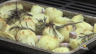 Roast Potatoes on a Weber Genesis II LX BBQ [upl. by Hole523]