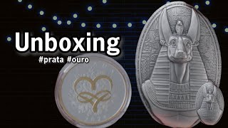 Unboxing Itens novos para minha coleção d moedas de prata e ouro [upl. by Nnylak]