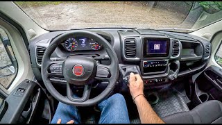 NEW Fiat Ducato 2023 22 140HP 0100 POV Test Drive 1787 Joe Black [upl. by Mulac126]