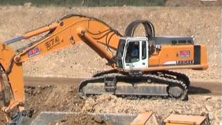 Heavy Equipment LIEBHERR R974 amp Volvo A40C Dumper  Fa Rädlinger A71 Germany 2003 [upl. by Nyrak]