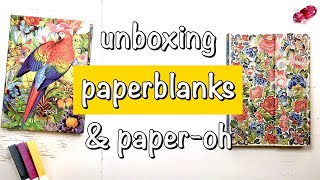 Paperblanks amp PaperOh unboxing [upl. by Rojam]