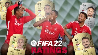 You can change my pace  FIFA 22 AJAX RATINGS  Haller Gravenberch amp Rensch [upl. by Aienahs]