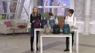 Aimee Kestenberg Leather Backpack  Tamitha on QVC [upl. by Yblocaj]