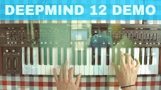 BEHRINGER DEEPMIND 12 DEMO WITH PRESET PATCHES PART 4  Pads Bass Leads etc [upl. by Curley]