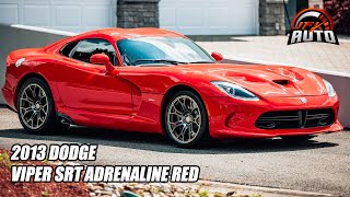 2013 Dodge Viper SRT Finished in Adrenaline Red with ONLY 2100 Miles [upl. by Ijuy]