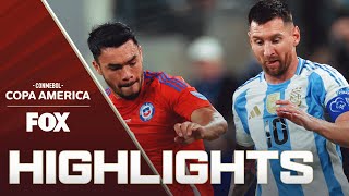 Chile vs Argentina Highlights  2024 Copa América [upl. by Dedie252]