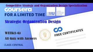 Strategic Organization Design week 16 All Quiz Answers with Answers [upl. by Poland]