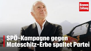 SPÖKampagne gegen MateschitzErbe spaltet Partei  kronetv NEWS [upl. by Platas]