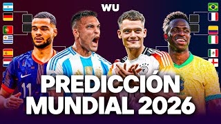 Predicción MUNDIAL 2026 ¿Quiénes clasificarán ¿Quién será CAMPEÓN [upl. by Ahsatal]