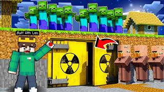 I Made Bunker To Survive Zombie Apocalypse in Minecraft😱 [upl. by Ayal]