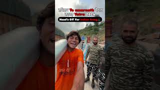 Aaj Mujhe Army Wale Ne Roka  Haridwar se Amarnath Tak pedal Kawad yatra 💯🙏 youtubeshorts mahadev [upl. by Bartosch]