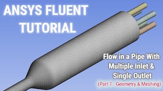 ANSYS Fluent Tutorial  Flow in a Pipe With Multiple Inlet amp Single Outlet ANSYS Academic  Part12 [upl. by Cynth246]