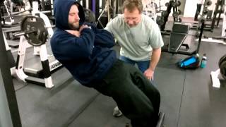 Tom Samokar Gironda Sissy Squat and Hack Machine Frog Squat [upl. by Dyanna]