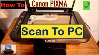 How To Scan Your Document From Canon Printer To Your PC [upl. by Mendes]