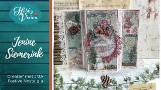 FBLive  01102024  Jenine Siemerink  Slimline Panel card met JMA Festive Nostalgia [upl. by Armilla]