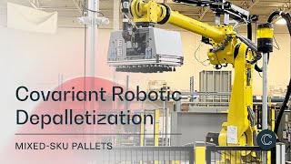 Covariant Robotic Depalletization  MixedSKU Pallets [upl. by Llebasi]