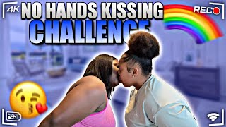 NO HANDS KISSING CHALLENGE 🌈💦 [upl. by Ydna]