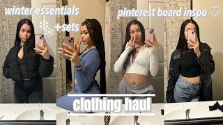 winter essentials clothing haul  building an aesthetic for the new year  fashion nova [upl. by Mapes]