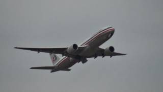 American Airlines Boeing 777200ER N799AN 羽田空港離陸 201143 [upl. by Sylvia]