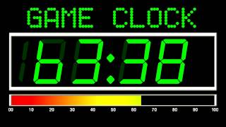 100 Seconds Countdown Digital Game Clock Version  Remix BBC Countdown  50FPS [upl. by Alla]