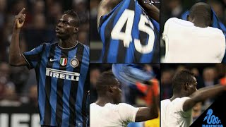 Balotelli getta la maglia dellInter a terra InterBarcellona 31 [upl. by Alverson]