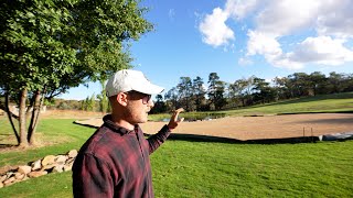 Seeding The Ultimate Backyard Golf Green  Bentgrass Putting Green [upl. by Alat]