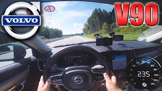 Volvo V90 D5 AWD acceleration 060 mph 0100 kmh 0200 kmh  1001cars [upl. by Viridis526]