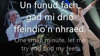 Un Funud Fach  Bryn Fon geiriau  lyrics [upl. by Odom]