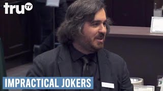 Impractical Jokers Inside Jokes  Qs Cutting Edge Shredder  truTV [upl. by Akeret303]