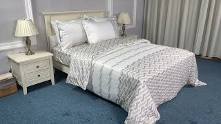 Wholesale Custom Print Cotton Sateen Bed Sheet Sets  Pingio Home httpspingiohomecom [upl. by Hillel]