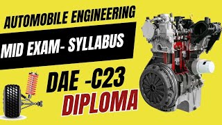 Automobile Engineering syllables for Mid Exams c23 C23c20 diplomaautomobileengineering [upl. by Klug]