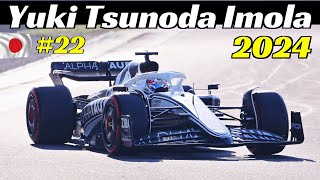 Yuki Tsunoda Training Day with AlphaTauri AT03 2022 at Imola Circuit  January 23 2024  字幕付きの動画 [upl. by Ashlen677]