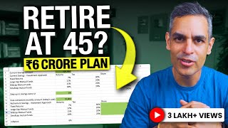 The EXCEL SHEET for a 6 CRORE Retirement Plan  Ankur Warikoo Hindi [upl. by Eecrad]