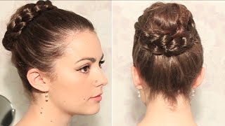 Chignon nid avec maxi tresse [upl. by Anastasia12]