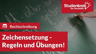 Zeichensetzung  Regeln amp Übungen  Deutsch verstehen mit dem Studienkreis [upl. by Ahselyt]