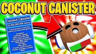 My Girlfriend Buys The Coconut Canister In Roblox Bee Swarm Simulator [upl. by Deehahs]