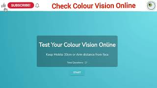 Color blind test online at home on mobile  ishihara test  colour vision  color blindness test [upl. by Erotavlas318]